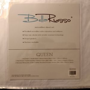 Bella Russo Microfiber Bed Sheets (Queen)